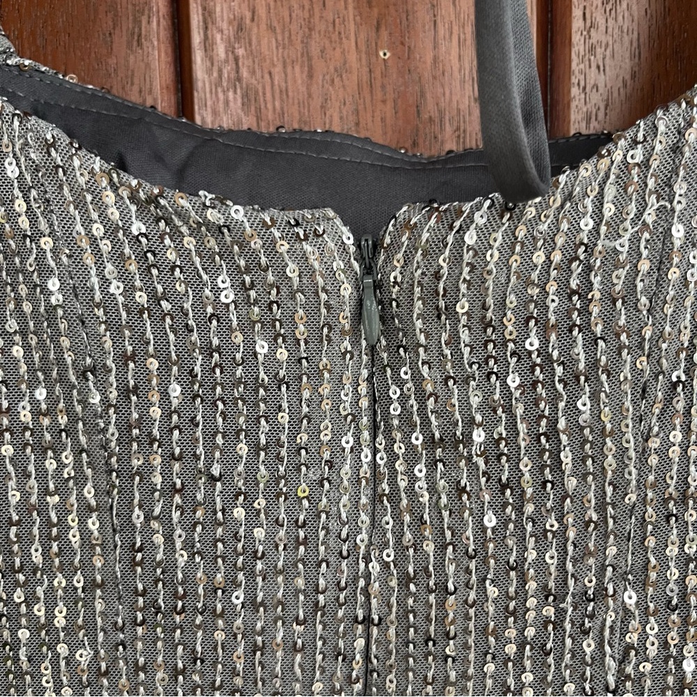 Silver Sequin Mini Dress - Picture 4 of 5